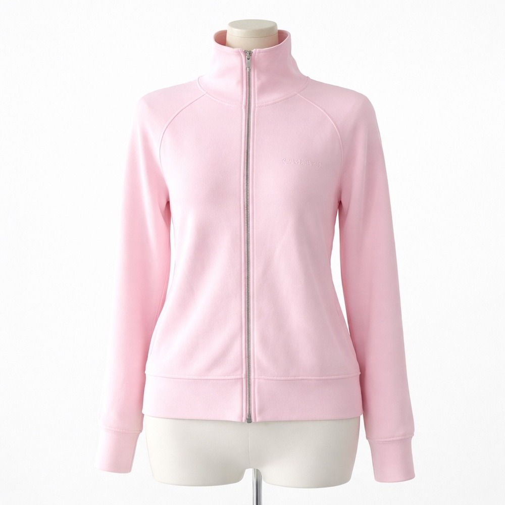Caesars Palace Las Vegas Full Zip Fleece Jacket Sweatshirt Baby Pink‎ Logo XL